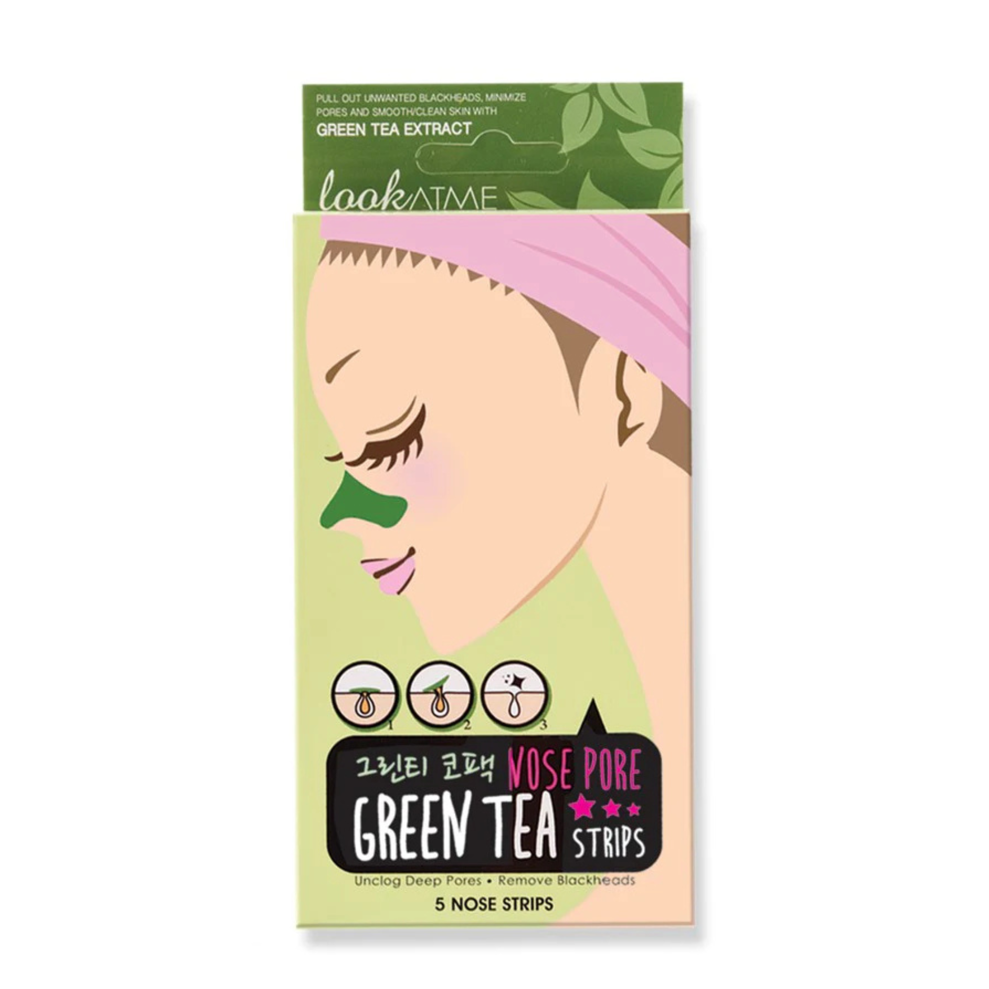 Nose Pore Strips - Green tea (5pcs)