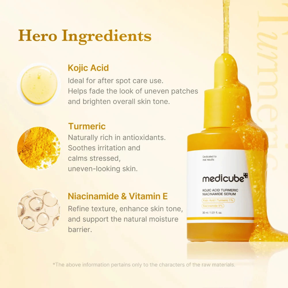 Kojic Acid Turmeric Niacinamide Serum (30ml)