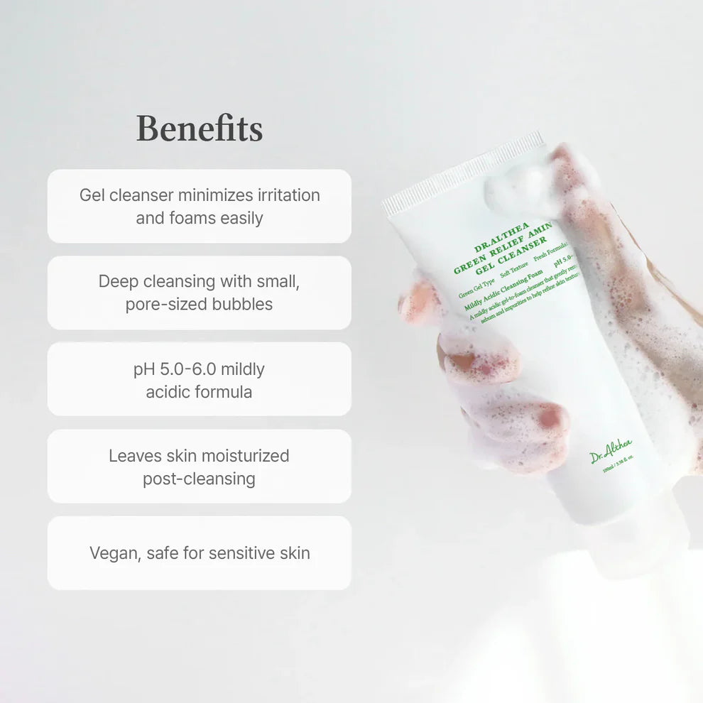 Green Relief Amino Gel Cleanser (100ml)